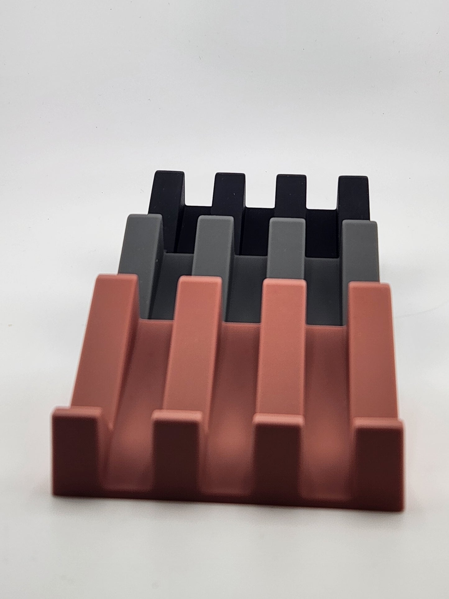 Soap Tray - V-Shaped Silicone (grey, black, or rose)