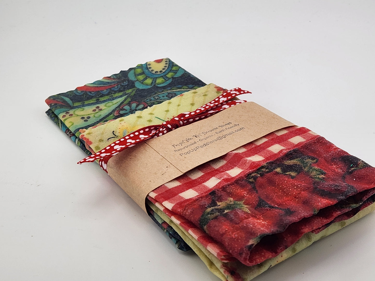 Beeswax Wraps - 3 Flat Sheets of 3 Sizes