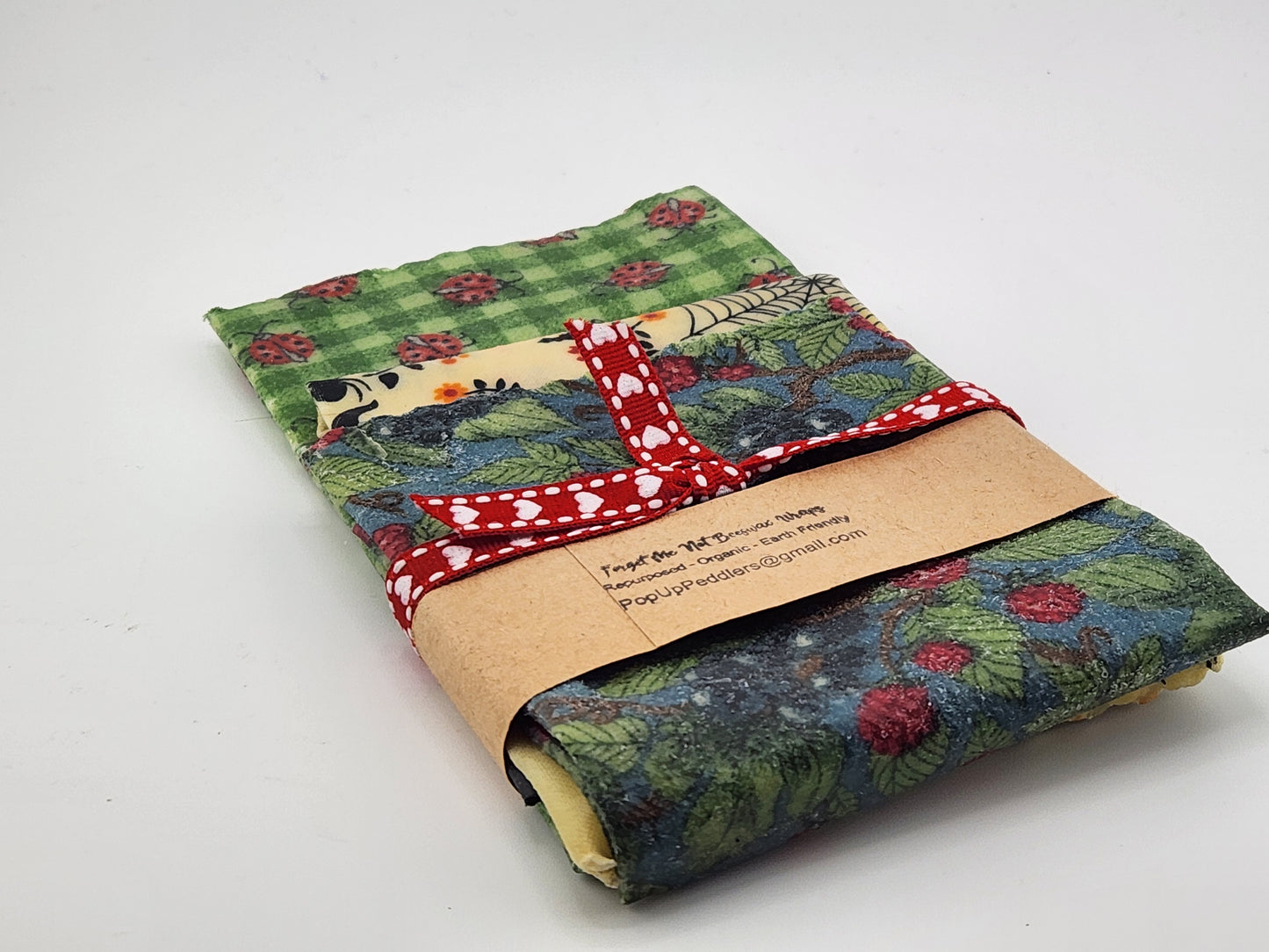 Beeswax Wraps - 3 Flat Sheets of 3 Sizes