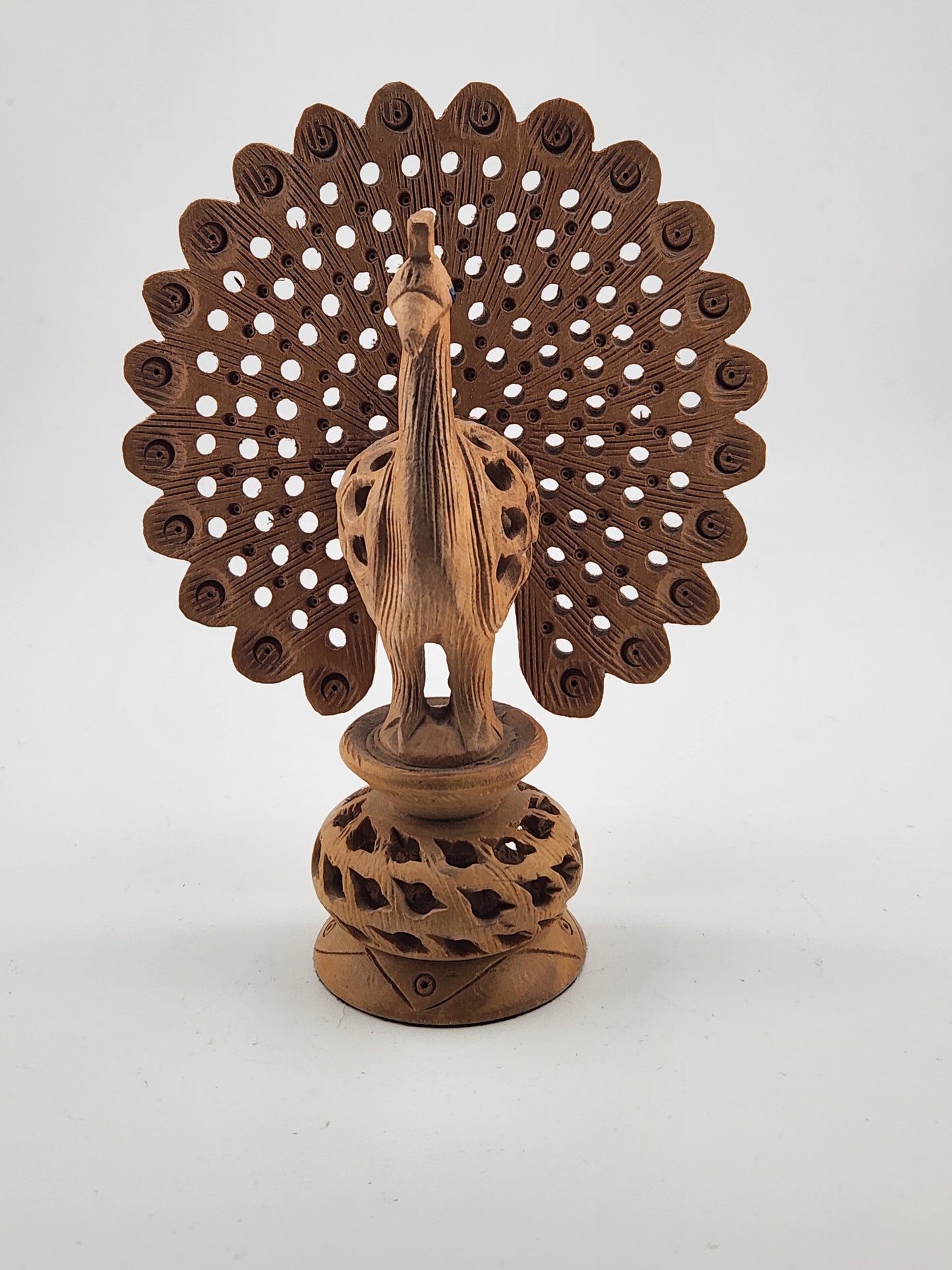 Wooden Figurine - Peacock