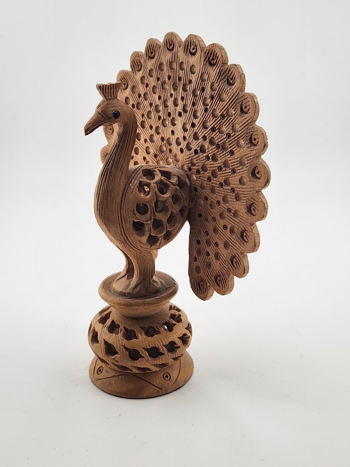 Wooden Figurine - Peacock