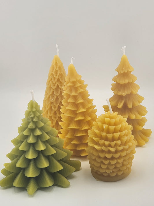 Beeswax Candle - Christmas Tree