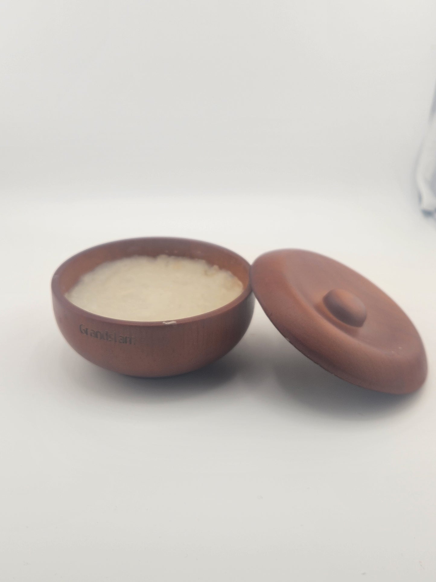 Shaving Soap - 4 oz - Wooden Bowl w/ Lid