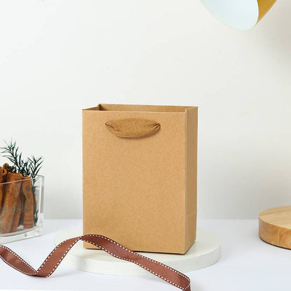 20pc, Vertical Brown Thick Kraft Paper Gift Bag w/ tissue