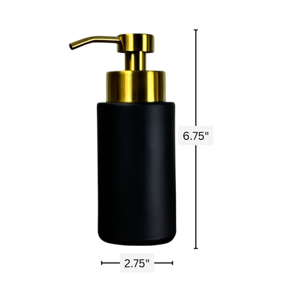 Farmhouse Foaming Glass Soap Dispenser w/ metal pumps