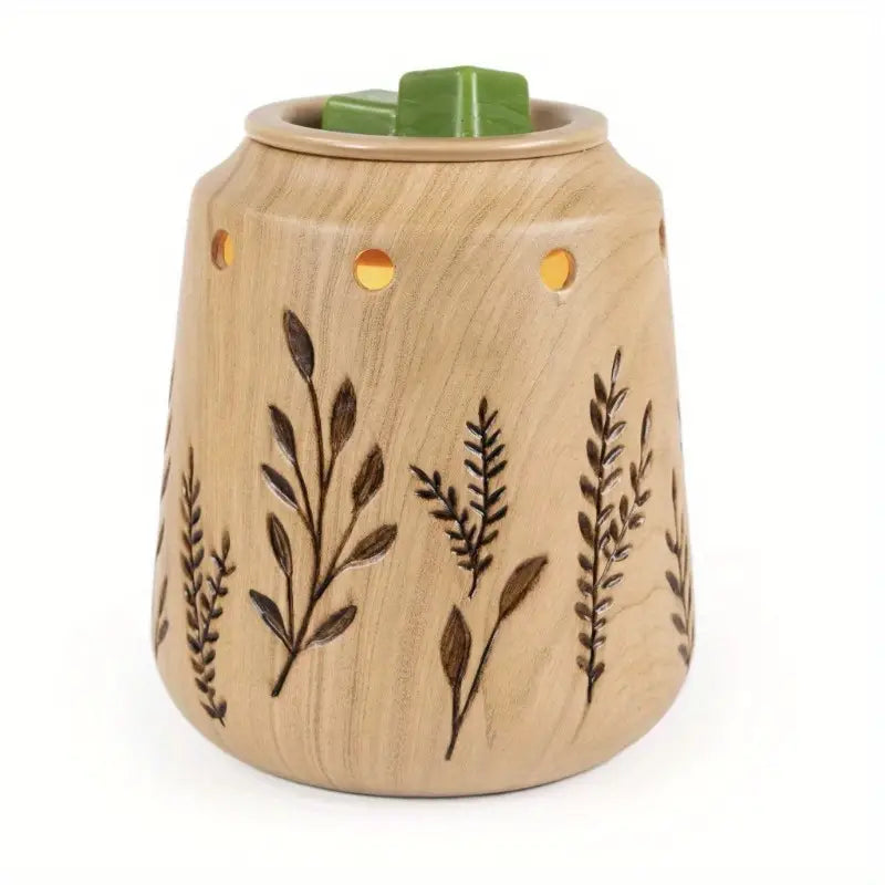 Wax Warmer - woodgrain ceramic