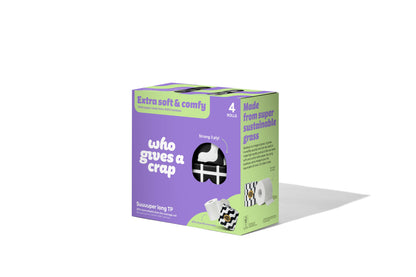 100% Premium Bamboo Toilet Paper - Retail 4 Pack (6/case)