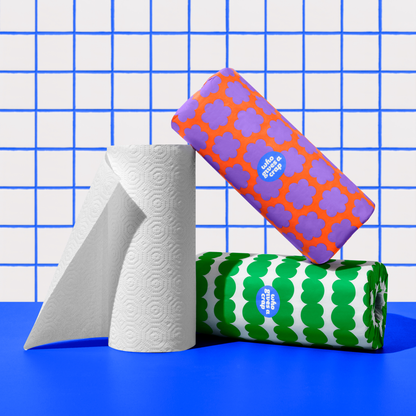 100% Recycled Paper Towels - 12 rolls