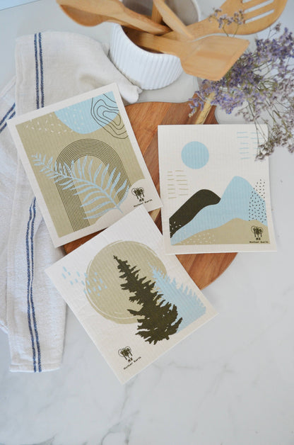 Swedish Dishcloths: 3-pack | Made in Sweden: Desert Themed 3-Pack